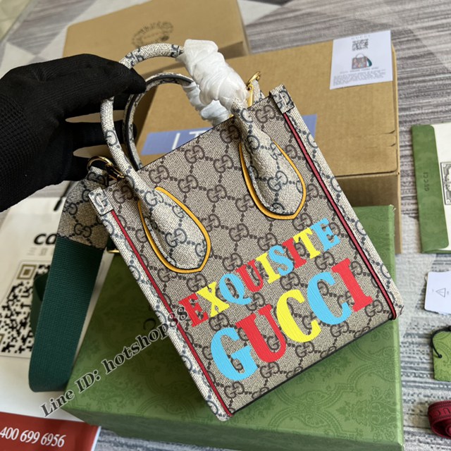 Gucci專櫃新款手提購物包 古馳Exquisite Gucci迷你托特包699406 gqy4402